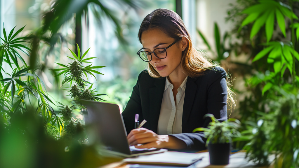 Illinois Cannabis Accounting professional using the Metrc tracking system for regulatory compliance